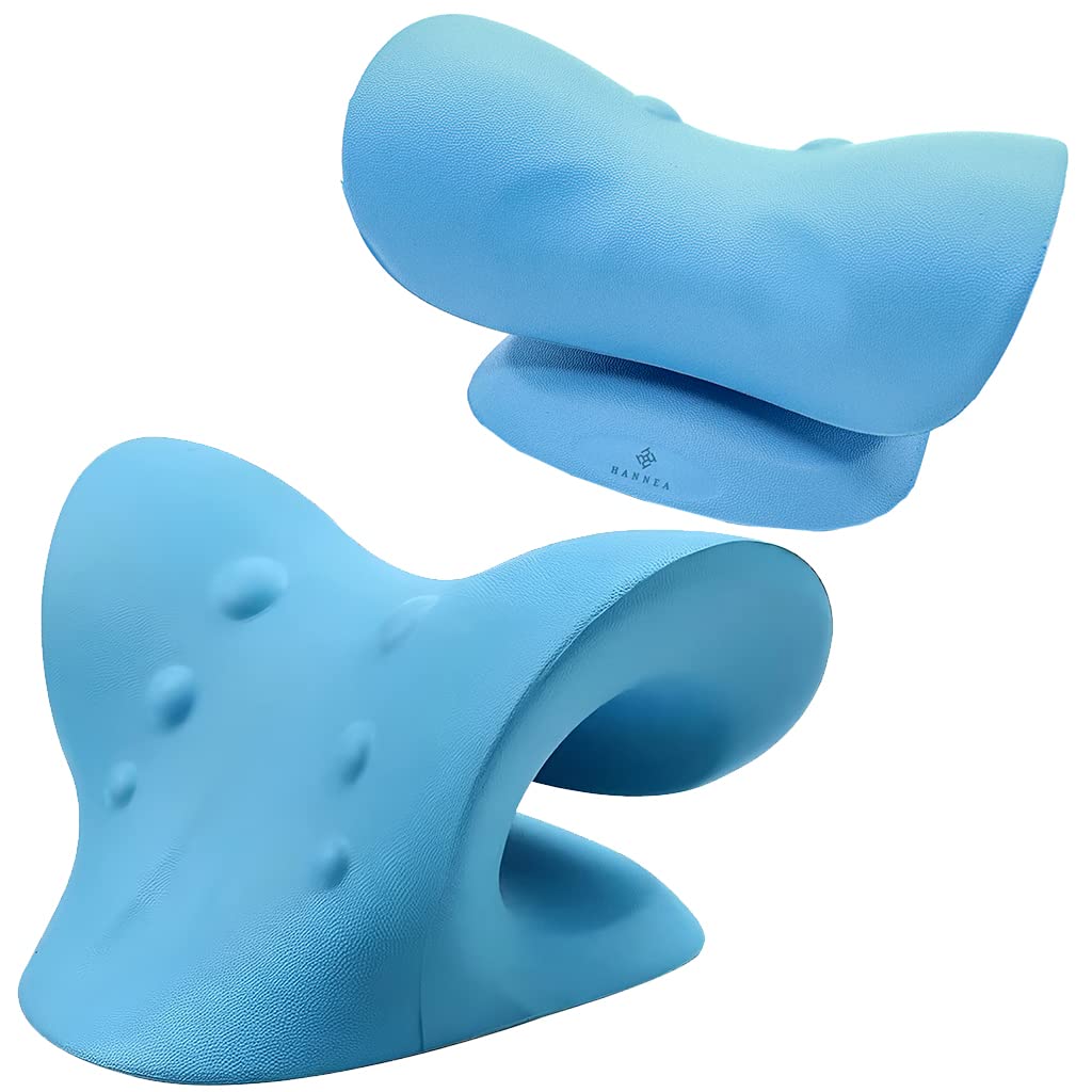 HANNEA Neck Massage Cervical Pillow Traction Device, Shoulder Relaxer, Fast Pain Relief, Melts Away Muscle Knots, Trigger Point, Tension, Stretcher, Chiropractic Acupressure Pillow HANNEA Neck Massage Cervical Pillow Traction Device, Shoulder Relaxer, Fast Pain Relief, Melts Away Muscle Knots, Trigger Point, Tension, Stretcher, Chiropractic Acupressure Pillow